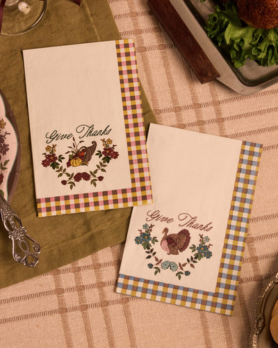 Give Thanks Napkins - fall themed napkins