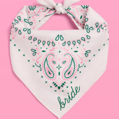 Camp Bride Bandana - embroidered bandana