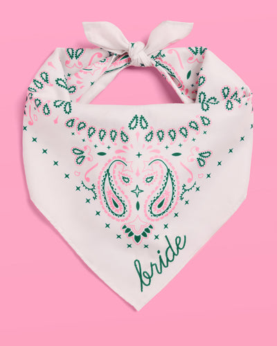 Camp Bride Bandana - embroidered bandana