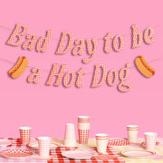 Hot Dog Banner - printed paper banner