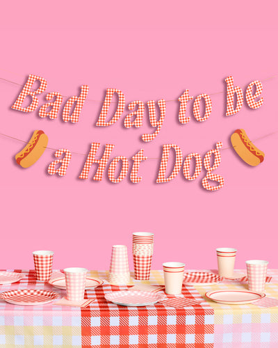 Hot Dog Banner - printed paper banner