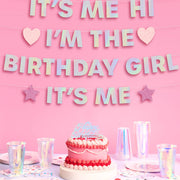 I'm the Bday Girl Banner - iridescent foil banner