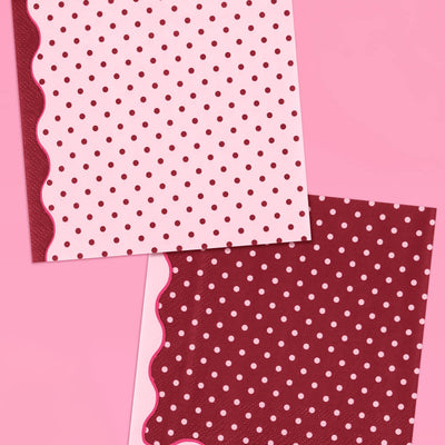 Sip Happens Napkins - burgundy + pink napkins