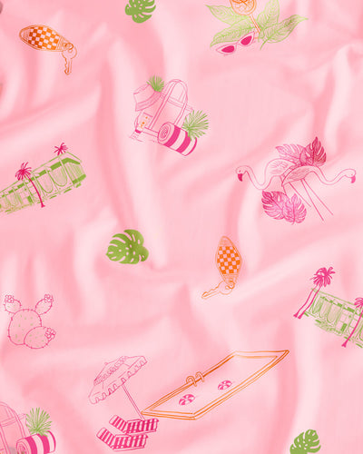 Palm Royale Tablecloth - washable tablecloth