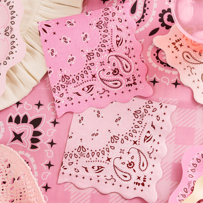 Cowgirl Napkins - 24 napkins + 2 designs