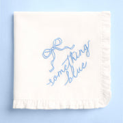 Something Blue Hanky - embroidered handkerchief