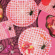 Pink Halloween Plates - 25 paper plates