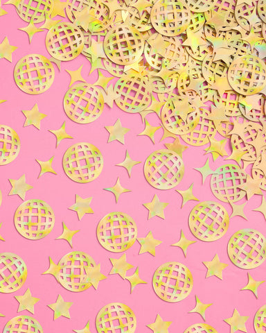 Groovy Gold Confetti - 200 pc foil confetti