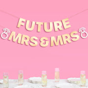 Future Mrs & Mrs Banner - 3D paper banner