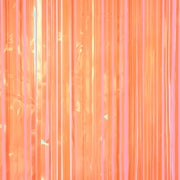 Orange Fringe Curtain Backdrop Bundle