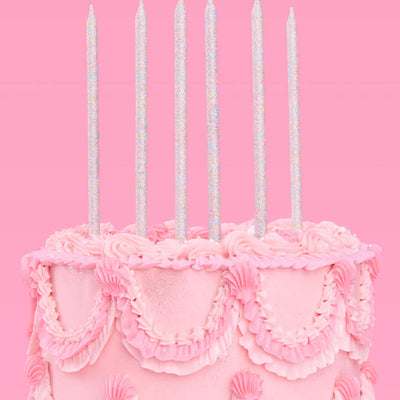 Shimmer Candles - iridescent glitter candles