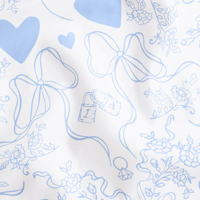 Something Blue Tablecloth - washable tablecloth