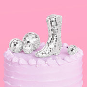 Hoedown Disco Topper - mirrored cake topper set
