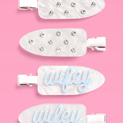 Wifey Beauty Clips - 4 pc acrylic hair clips