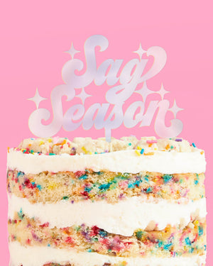 Sag Season Topper - acrylic cake topper