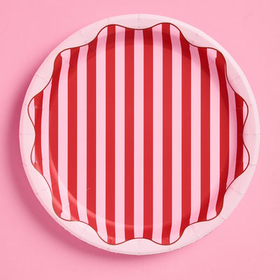 Candy Stripe Plates - 9in Paper Plates
