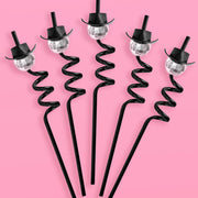Texas Hold 'Em Straws - 12 reusable straws