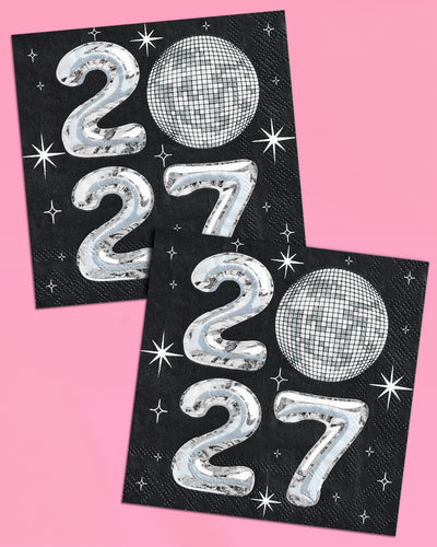 NYE Disco Napkins - 2027 Paper Napkins