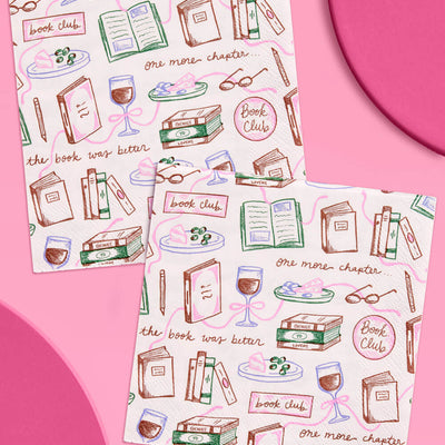 Book Club Napkins - 25 paper napkins