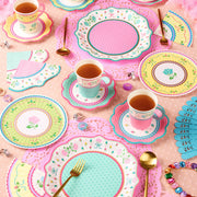 Tea Party Trio - plates, napkins, + cups