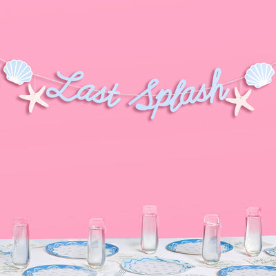 Last Splash Banner - matte blue banner