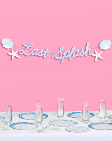 Last Splash Banner - matte blue banner