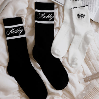 Wifey and Hubby Socks - matching newlywed socks
