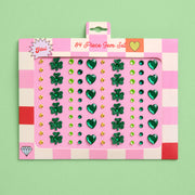 St Patty's Face Gems - 84 adhesive face gems