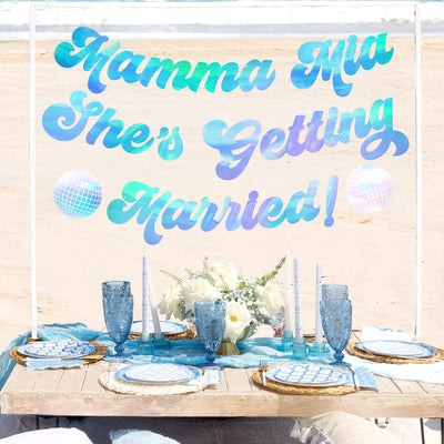 Mamma Mia Banner - three piece banner