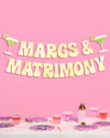 Margs & Matrimony Banner - gold foil banner