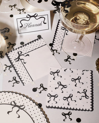 Little Black Bow Napkins Bundle