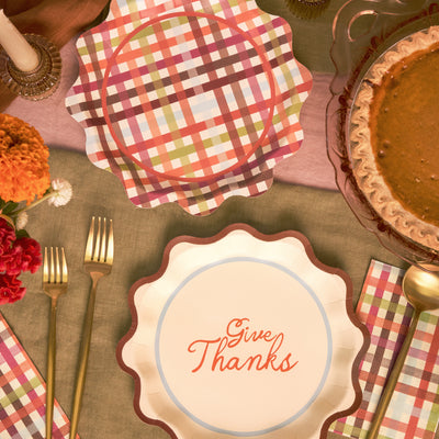 Give Thanks Plates - 24 paper plates