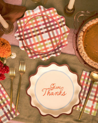 Give Thanks Plates - 24 paper plates