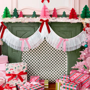 Bow Bliss Banner - layered fringe + velvet bows