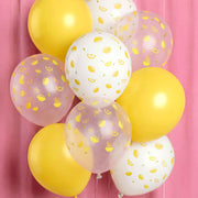 Lemon Printed Balloons - 24 latex balloons