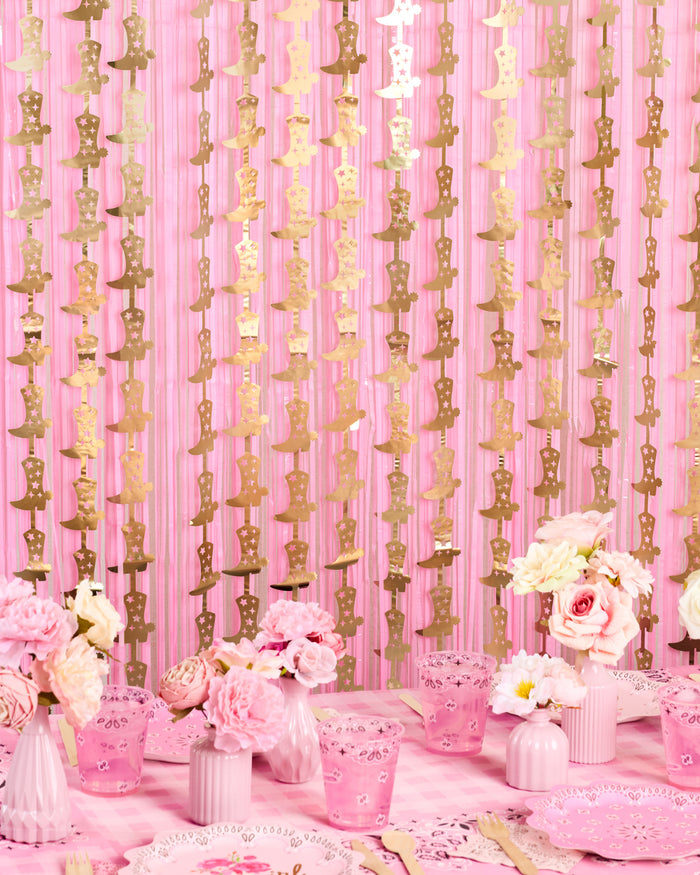 Gold Rush Curtain - gold foil curtain