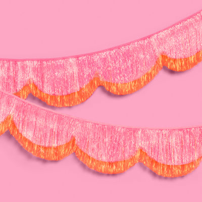 Sunset Scallop Fringe - scalloped banner