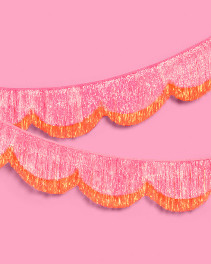 Sunset Scallop Fringe - scalloped banner