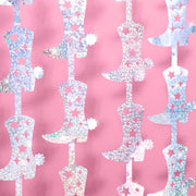 Hoedown Curtain - iridescent foil curtain