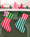 Striped Stocking Set - 2 pieces
