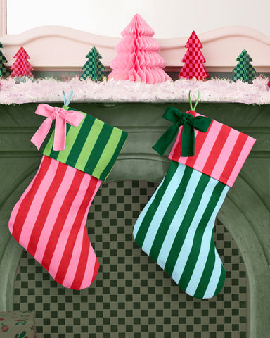 Striped Stocking Set - 2 pieces