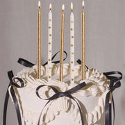 Wish Upon A Star Candles - 10 gold glitter candles