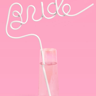 Classic Bride Straw - XL white Bride straw