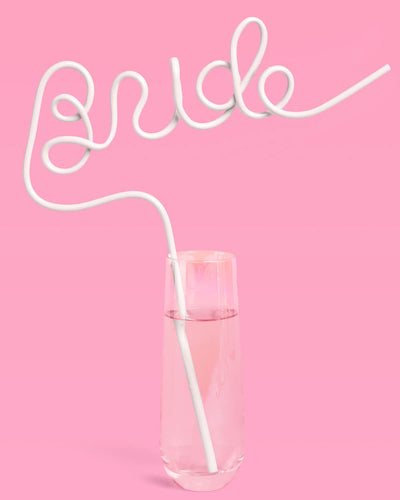 Classic Bride Straw - XL white Bride straw