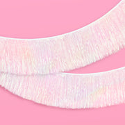 Iridescent Fringe - iridescent foil banner