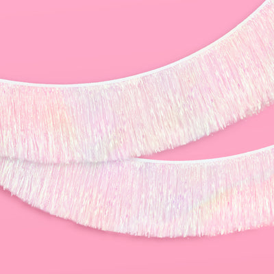 Iridescent Fringe - iridescent foil banner
