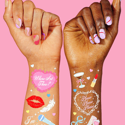 Short & Sweet Tats - 54 temporary tattoos