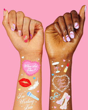 Short & Sweet Tats - 54 temporary tattoos