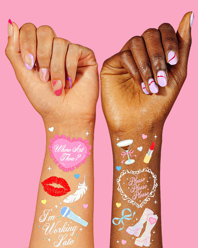 Short & Sweet Tats - 54 temporary tattoos