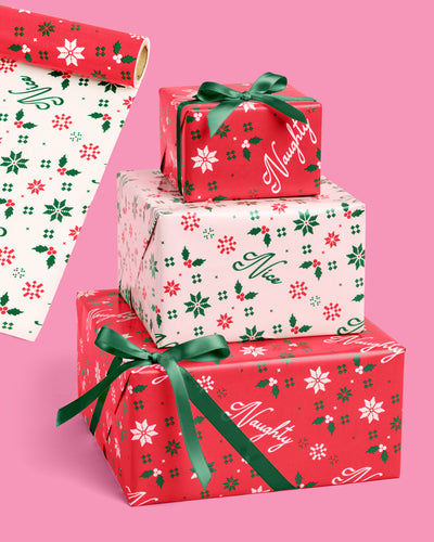 Naughty or Nice? Wrapping Paper - double sided paper roll